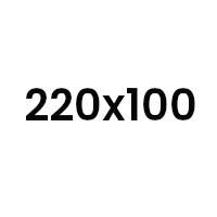 220x100 cm