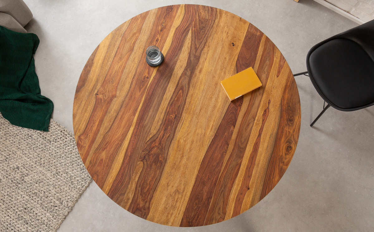 Designerski drewniany stół