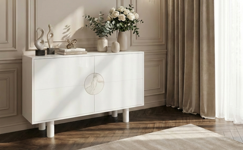 Nowoczesna komoda z marmurem