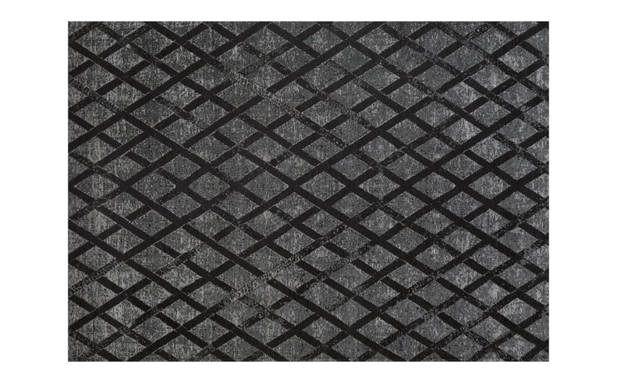 Prostokątny dywan w szarym kolorze