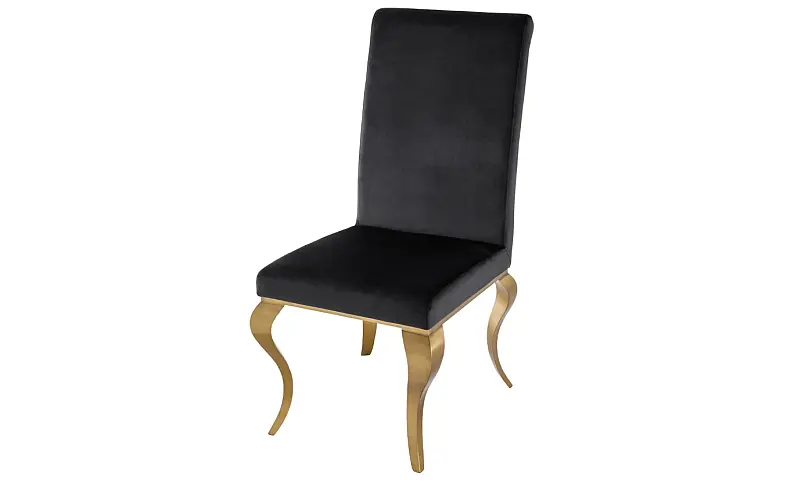 krzesło Modern Barock ze złotymi nogami
