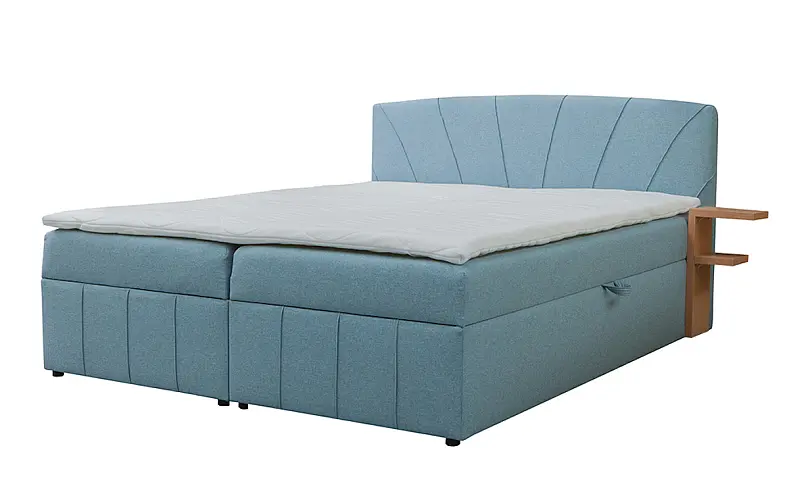 Komfortowe łóżko kontynentalne z materacem