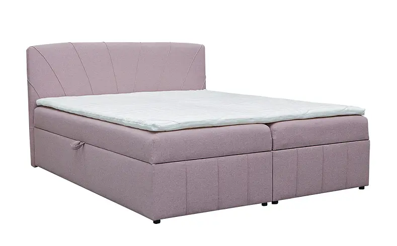 Eleganckie łóżko kontynentalne w nowoczesnym stylu