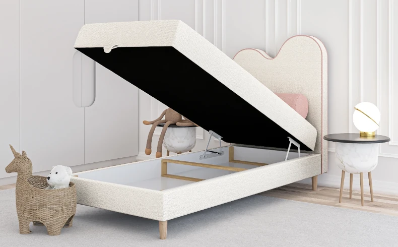 Modne tapicerowane łóżko dziecięce