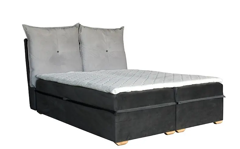 Eleganckie łóżko kontynentalne w nowoczesnym stylu