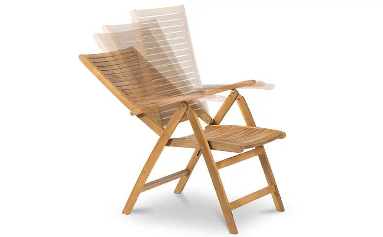 Składane krzesło ogrodowe z drewna
