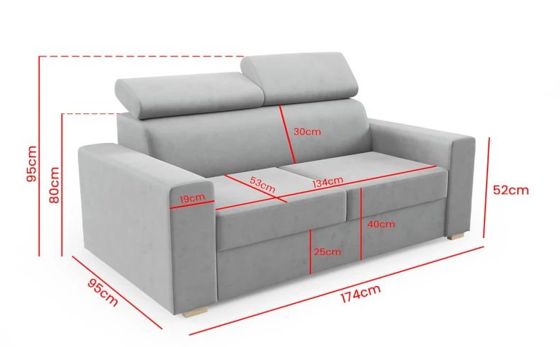 Klasyczna sofa do salonu