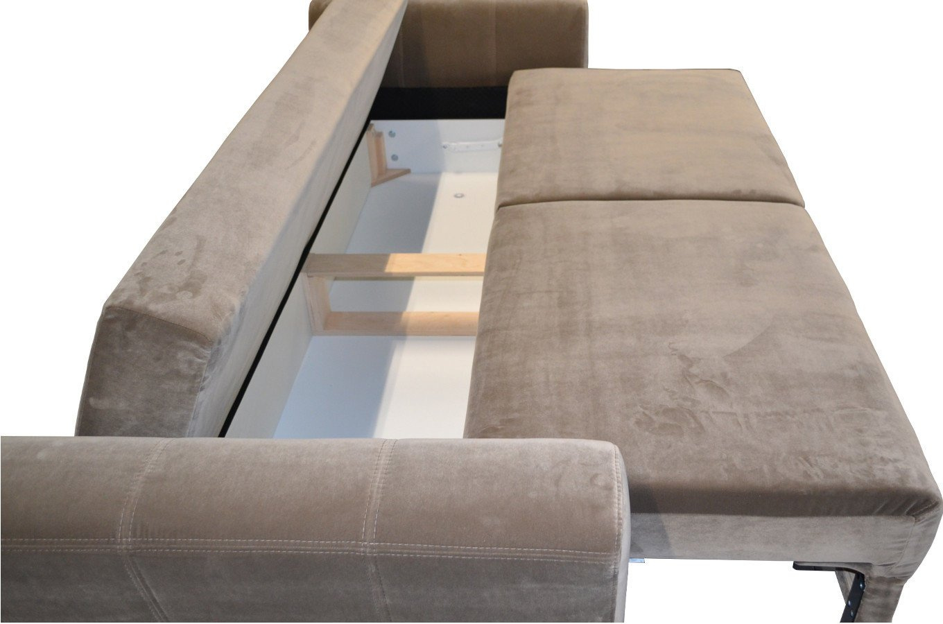 Elegancka 3-osobowa sofa ORION z funkcją spania i pojemnikiem na pościel