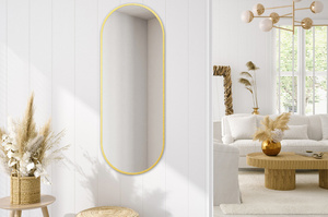 Owalne lustro KORIA Delicate / rama dostępna w 5 kolorach