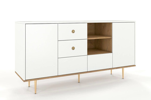 Biała nowoczesna komoda Skandica HARMONI / szer. 160 cm