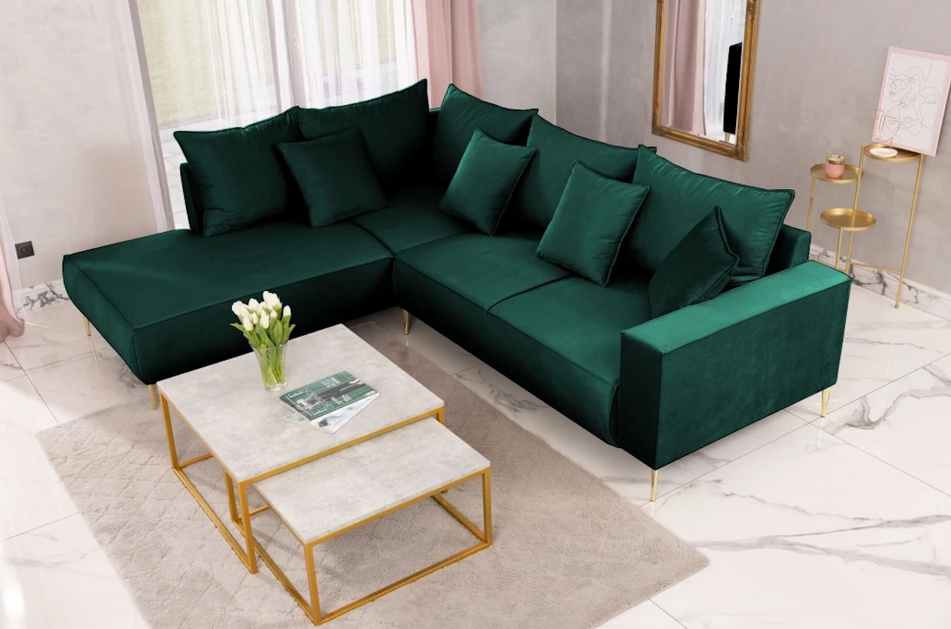 Nowoczesny narożnik VANILLA