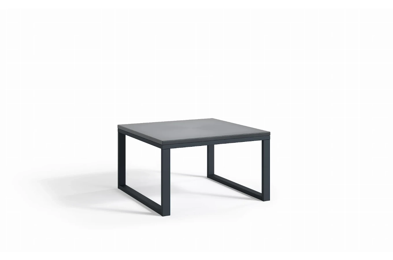 Zestaw 2 stolików do ogrodu MONACO z blatem imitującym beton