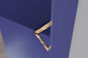 Drewniana komoda Visby DEMI HIGH 2D / kolor granat szlachetny / szer. 50,5 cm