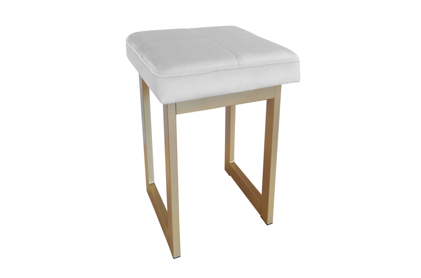 Tapicerowany taboret PRIMO na metalowych nogach / kolor tkaniny + podstawy do wyboru!