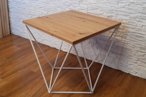 Druciany stolik kawowy MARKONI / kolor blatu i podstawy do wyboru!