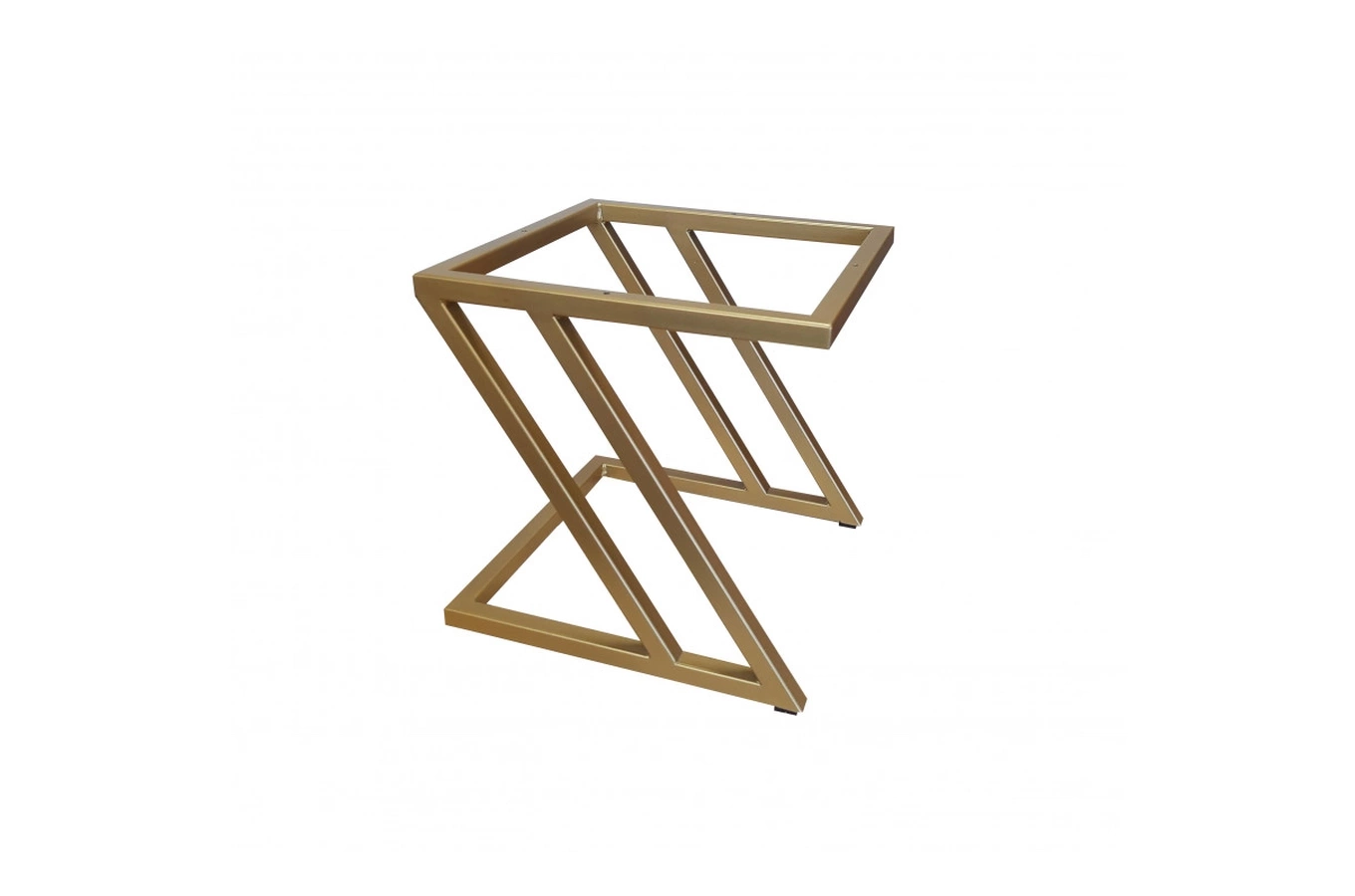 Tapicerowany puf DIZI na metalowych nogach / kolor tkaniny + podstawy do wyboru!