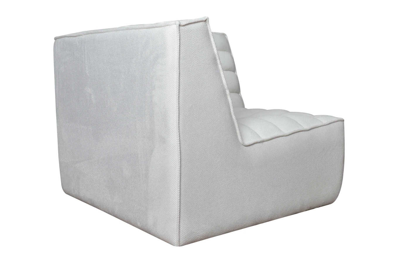 Nowoczesny narożny fotel FLUFFY z głębokim pikowaniem