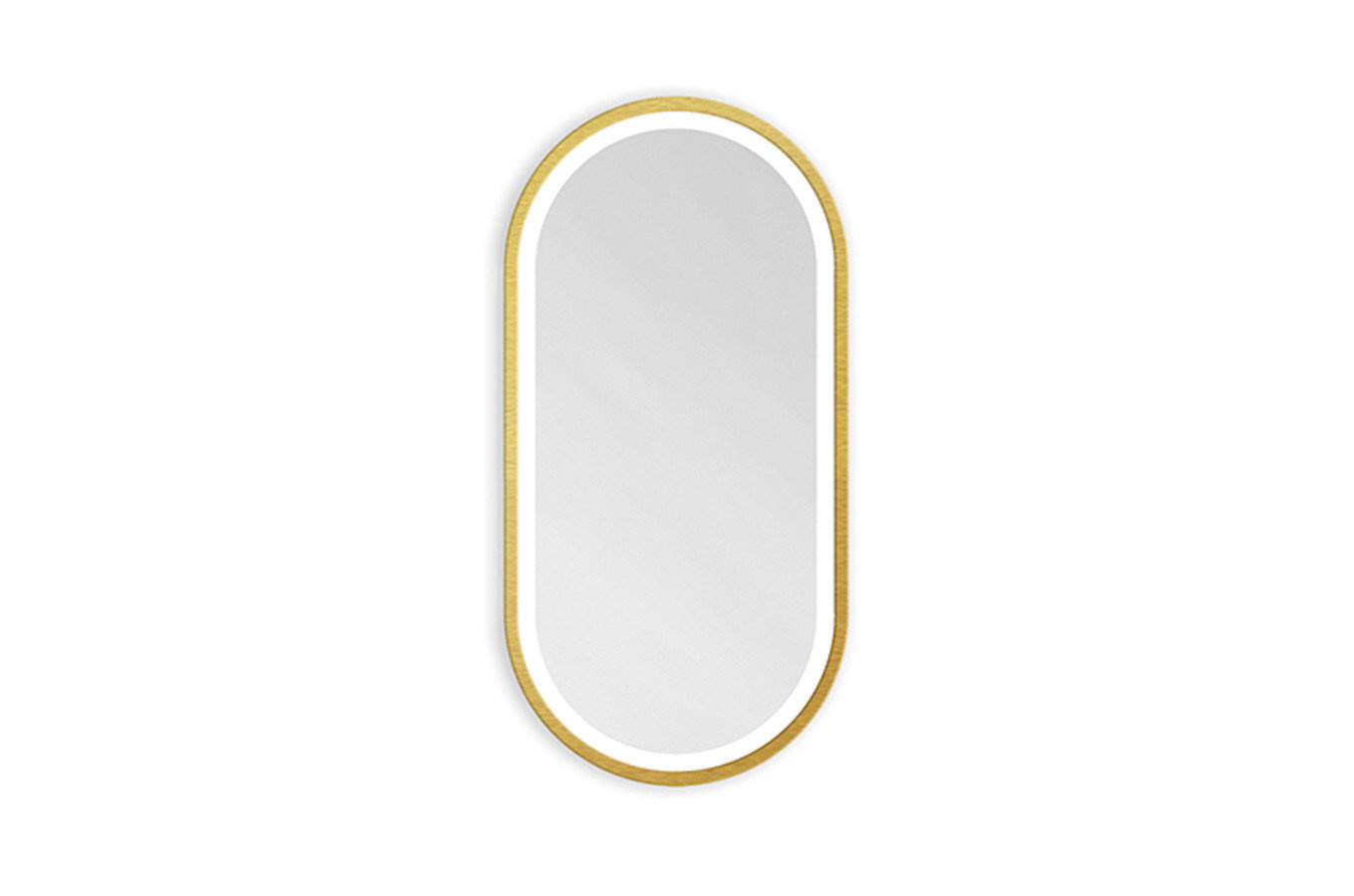 Nowoczesne lustro KORIA LIGHT z oświetleniem LED / rama dostępna w 5 kolorach