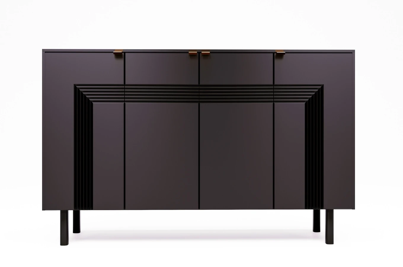 Czarna komoda Dancan YOKO / szer. 156 cm