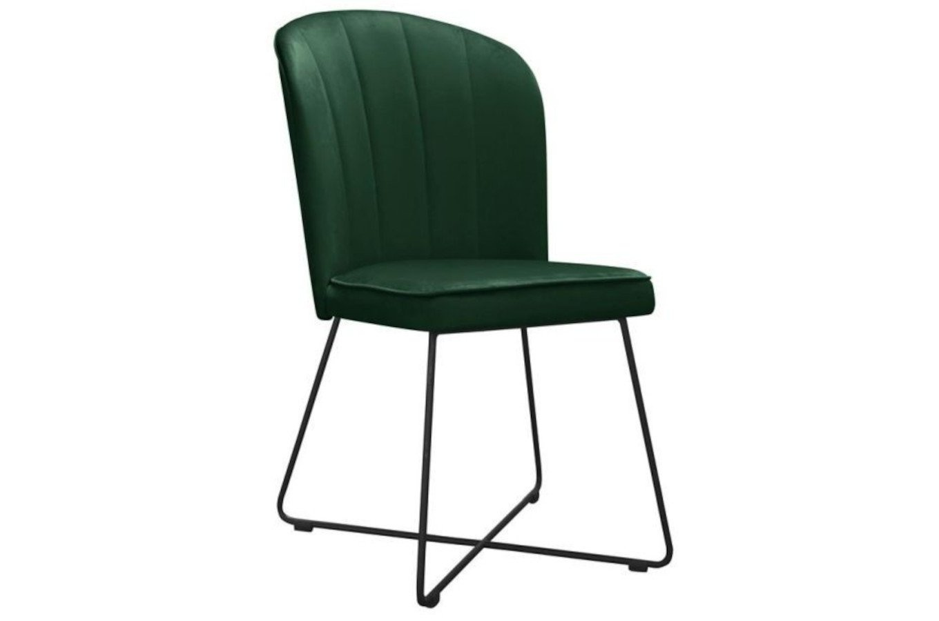 Krzesło tapicerowane CORNELIA X z pionowymi przeszyciami