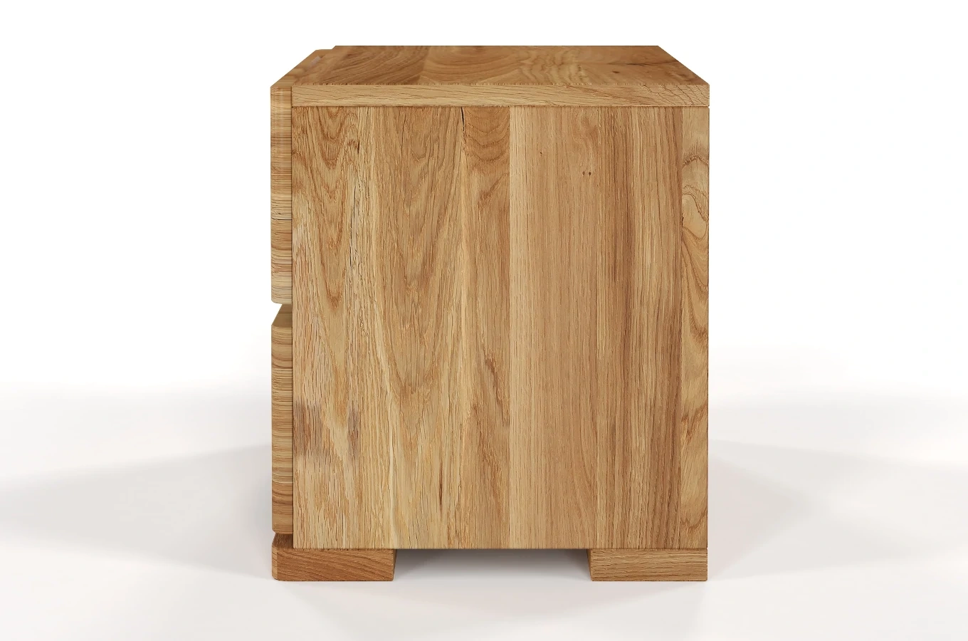 Drewniana szafka nocna dębowa Visby Sandemo High 2S / szer. 40 cm