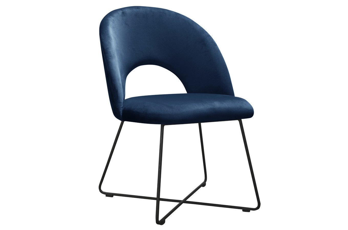 Nowoczesne krzesło tapicerowane ALTA na metalowych nogach