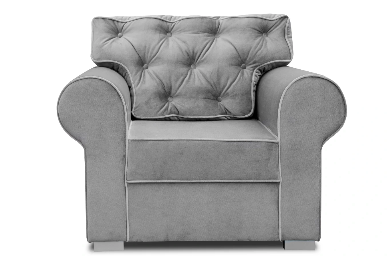 Elegancki fotel ROSIE z pikowanym oparciem