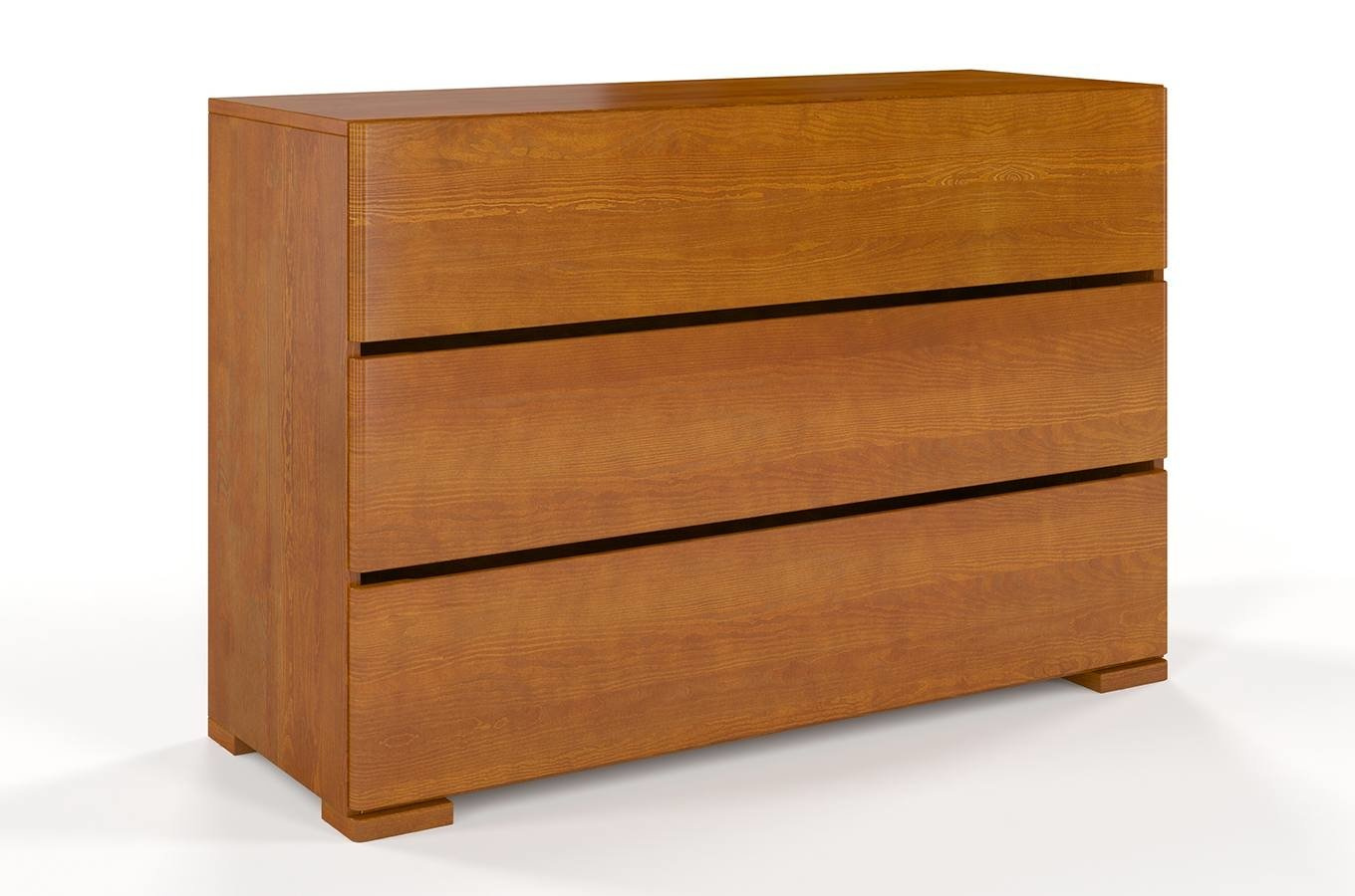 Drewniana komoda sosnowa Visby Sandemo 3S / szer. 120 cm