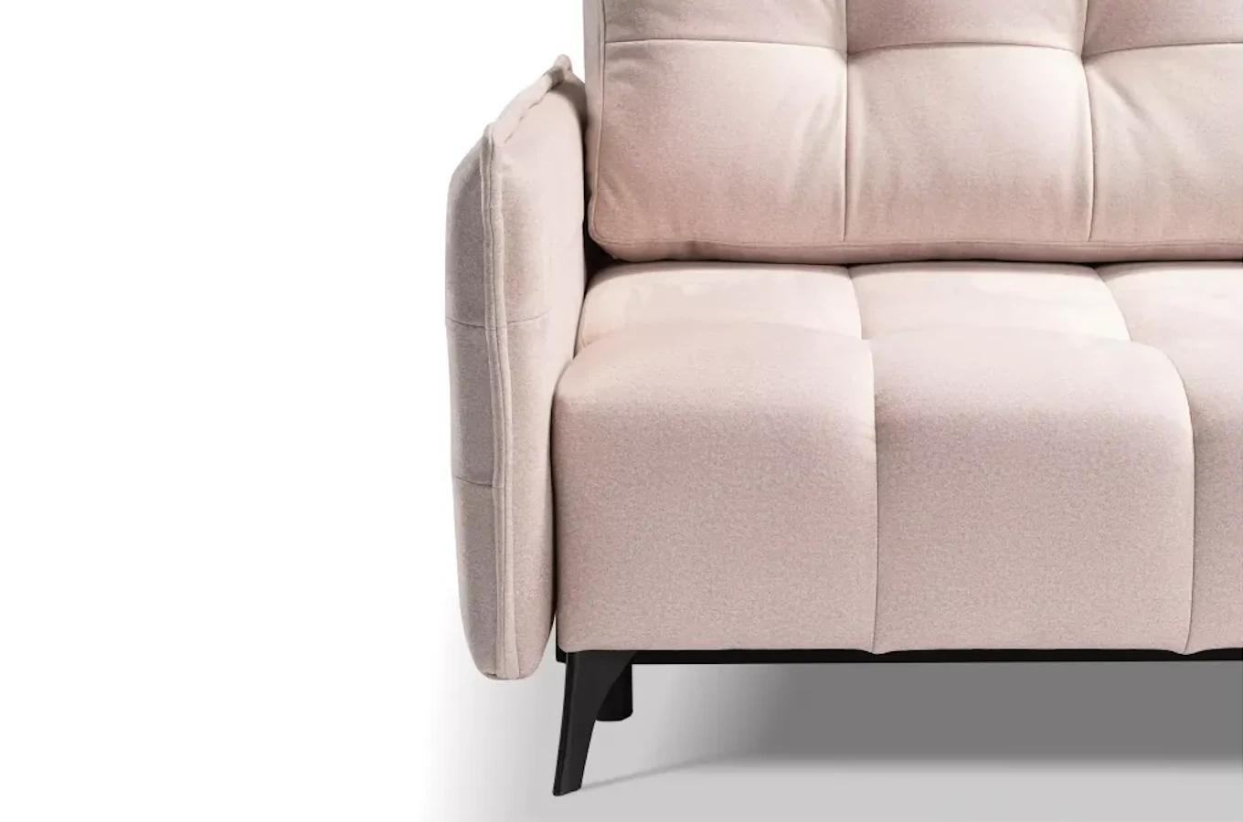 Nowoczesna sofa rozkładana SAMANTA z funkcją spania i pojemnikiem na pościel / szerokość 205 cm