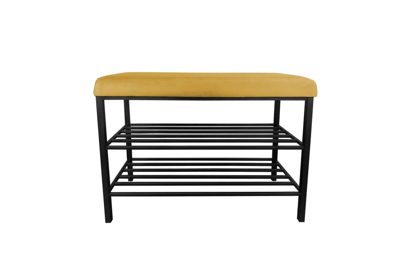 Tapicerowana ławka na buty DEXTER na metalowych nogach / kolor tkaniny do wyboru!