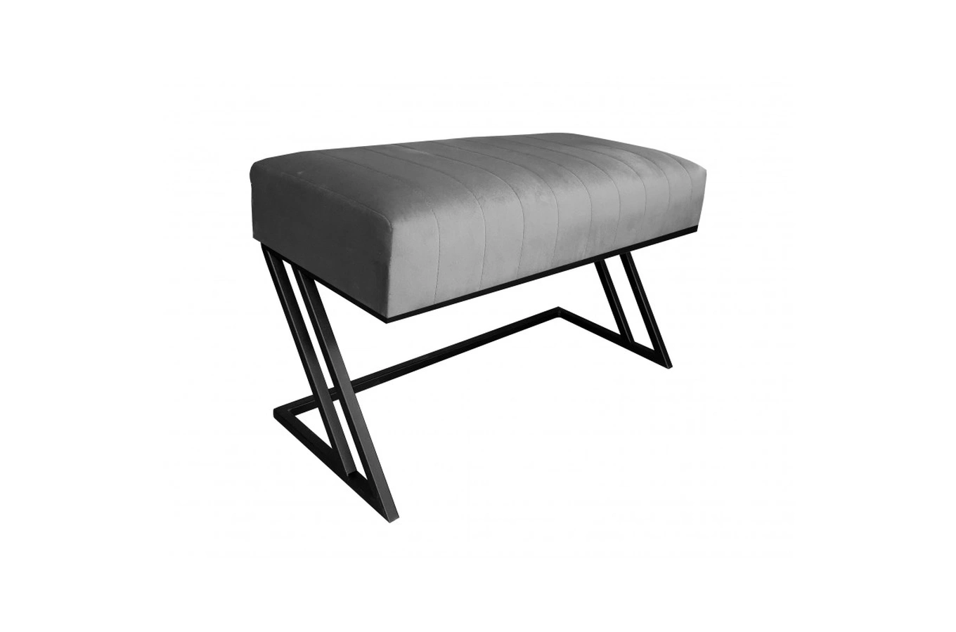 Tapicerowana ławka DIZI na metalowych nogach / kolor tkaniny + podstawy do wyboru!