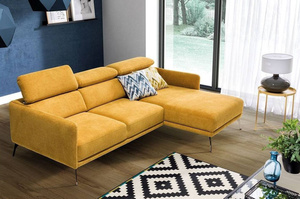 Nowoczesny narożnik SANTOS z ruchomymi zagłówkami