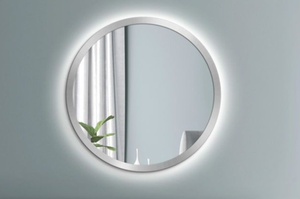 Okrągłe lustro SCANDINAVIA BOLD z oświetleniem LED / rama dostępna w 5 kolorach