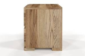 Drewniana szafka nocna dębowa Visby SANDEMO HIGH 2S / olej retro