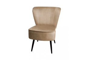 Tapicerowany fotel BOLSZEWIK na metalowych nogach