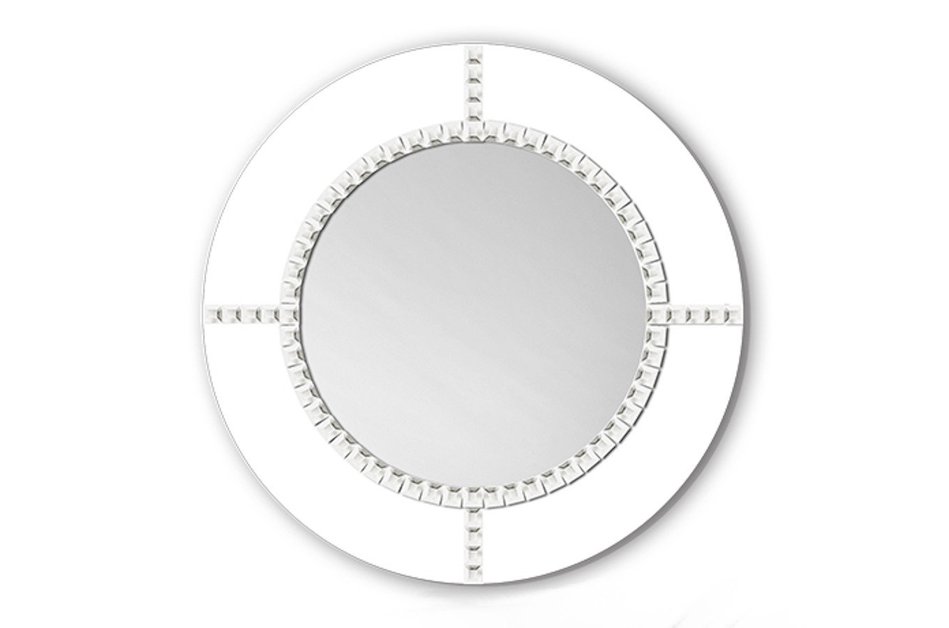 Okrągłe lustro FENIS / rama dostępna w 2 kolorach