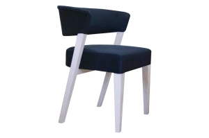 Drewniane krzesło 850 z tapicerowanym siedziskiem