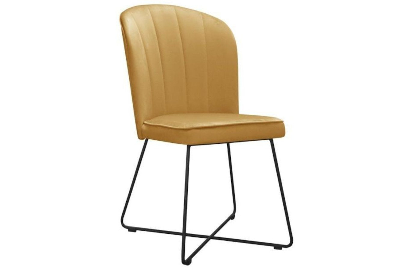 Krzesło tapicerowane CORNELIA X z pionowymi przeszyciami