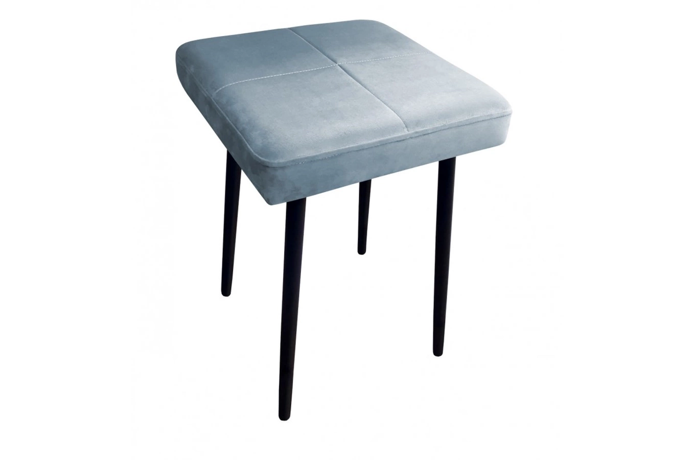 Tapicerowany taboret QUINTO na metalowych nogach / kolor tkaniny + podstawy do wyboru!