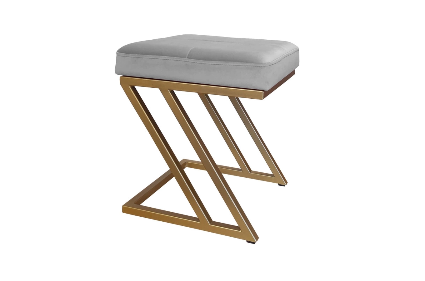 Tapicerowany puf DIZI na metalowych nogach / kolor tkaniny + podstawy do wyboru!