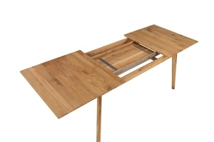 Rozkładany dębowy stół FRANS 180-260 x 90 cm (dąb naturalny)