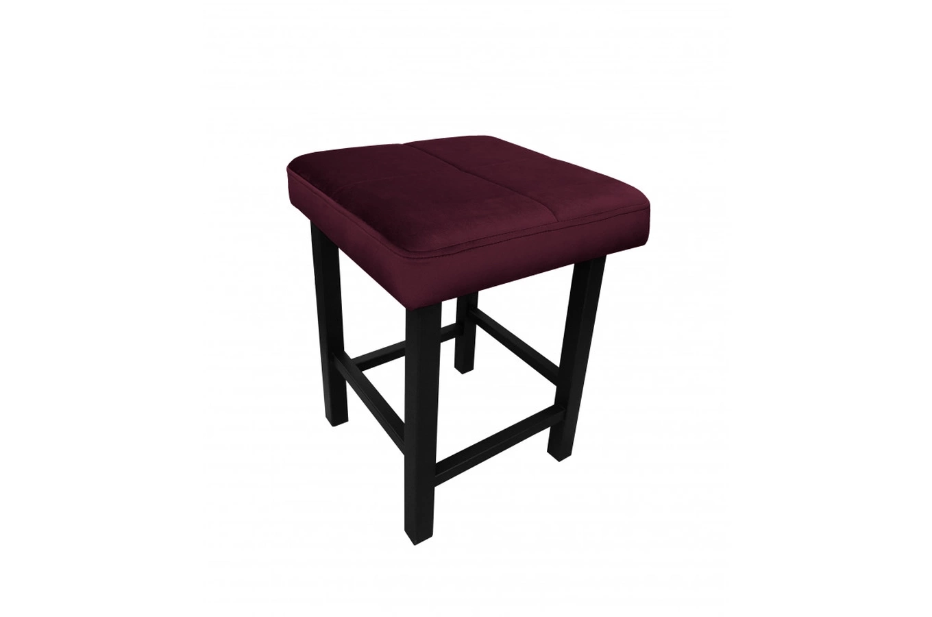 Tapicerowany taboret QUARTO na metalowych nogach / kolor tkaniny + wysokość do wyboru!