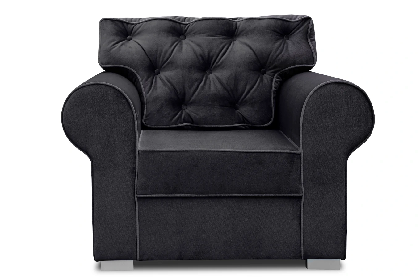 Elegancki fotel ROSIE z pikowanym oparciem