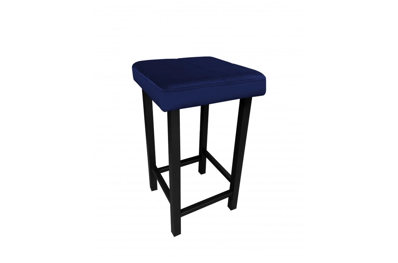 Tapicerowany taboret QUARTO na metalowych nogach / kolor tkaniny + wysokość do wyboru!