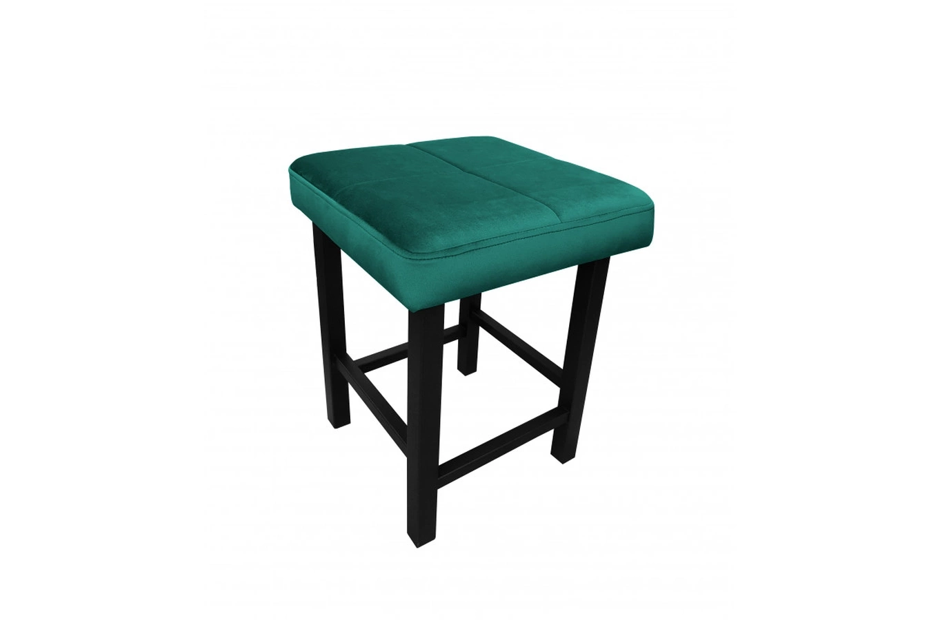 Tapicerowany taboret QUARTO na metalowych nogach / kolor tkaniny + wysokość do wyboru!