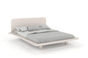 Łóżko lewitujące drewniane bukowe Skandica JAPANDIC / 180x200 cm, kolor biały