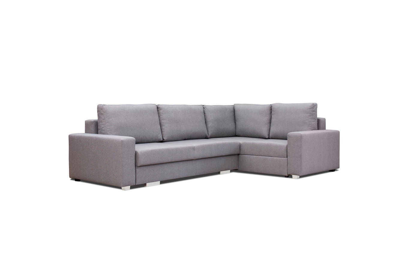 Nowoczesny rozkładany narożnik PEDRO z pojemnikiem na pościel