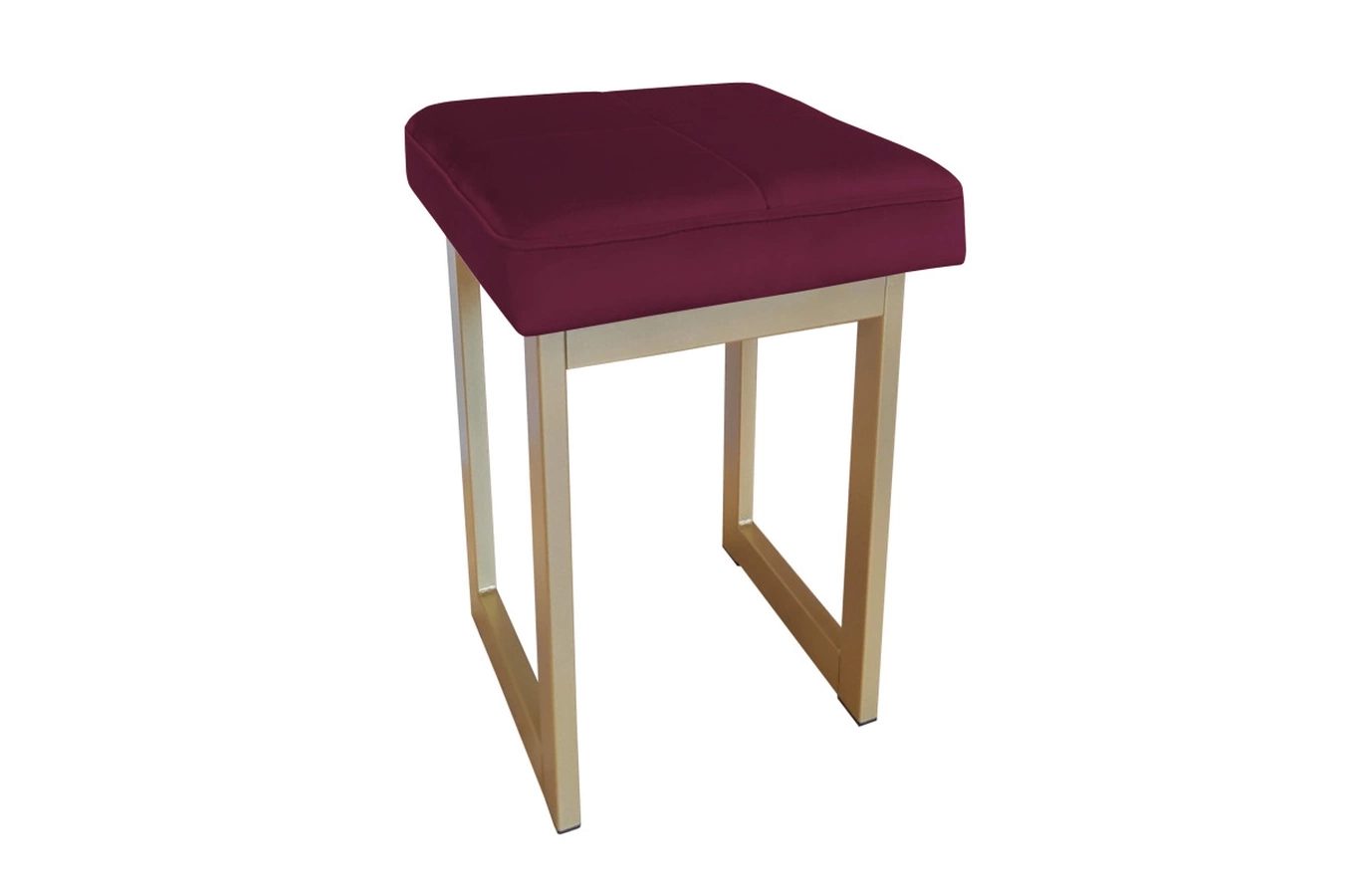 Tapicerowany taboret PRIMO na metalowych nogach / kolor tkaniny + podstawy do wyboru!