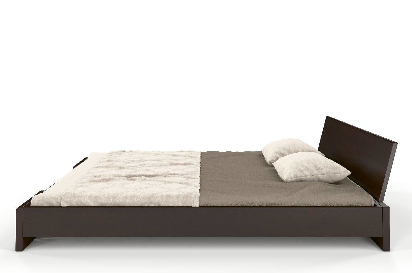 Wysyłka w 48h! Łóżko drewniane sosnowe Skandica VESTRE Niskie / 200x200 cm, kolor naturalny