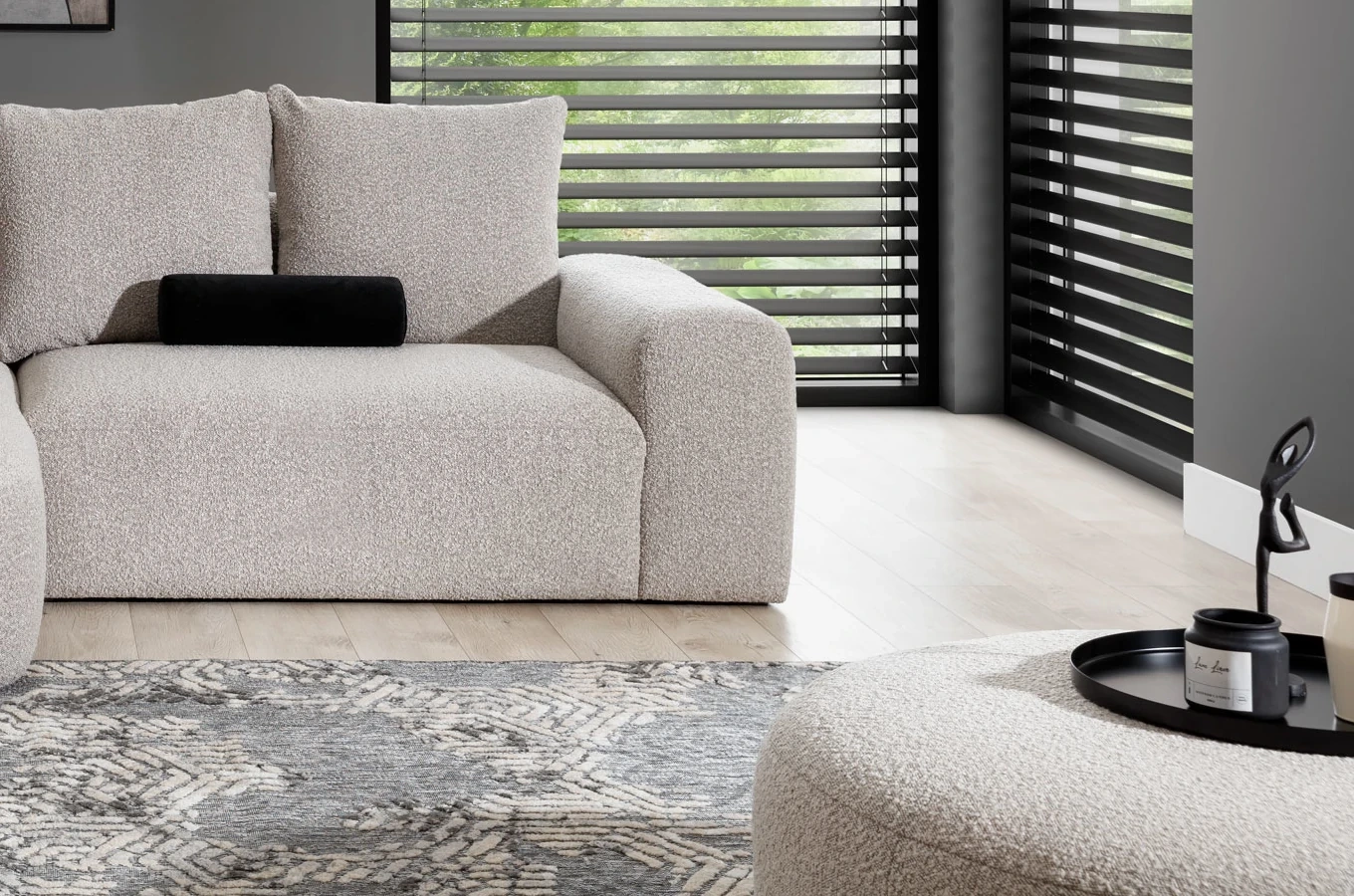 Okrągły puf ANDORA / średnica 108 cm